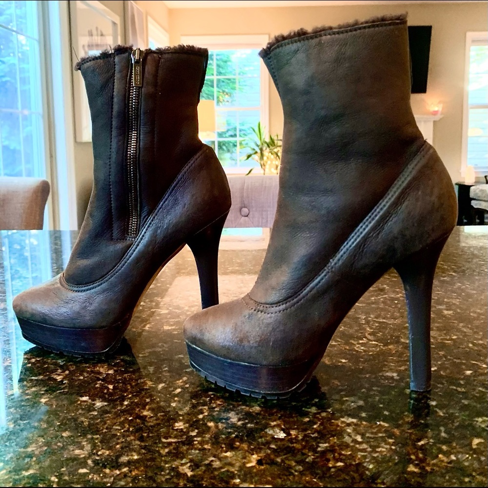 Jimmy Choo suede ankle booties size 36 1/2